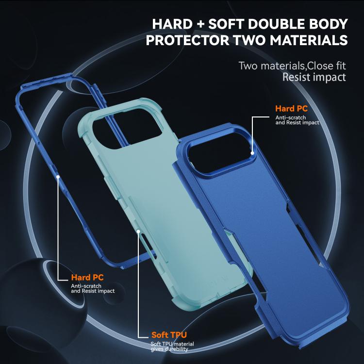 For iPhone Air Commuter Shockproof TPU + PC Phone Case
