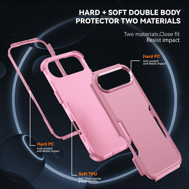 For iPhone Air Commuter Shockproof TPU + PC Phone Case