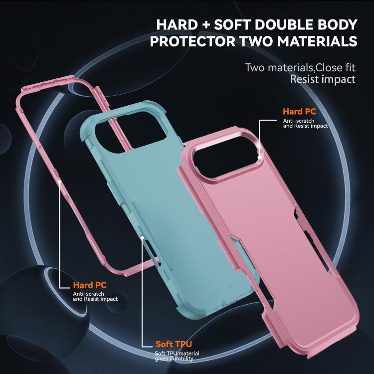 For iPhone Air Commuter Shockproof TPU + PC Phone Case