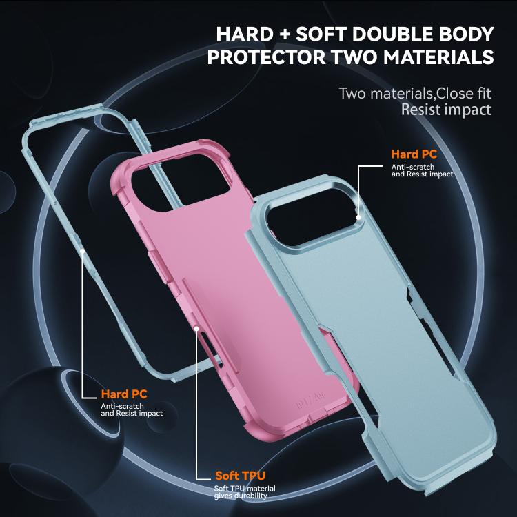 For iPhone Air Commuter Shockproof TPU + PC Phone Case