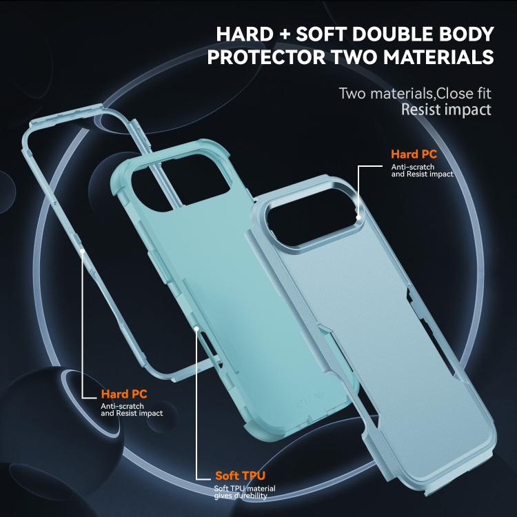 For iPhone Air Commuter Shockproof TPU + PC Phone Case