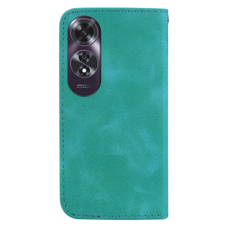 For OPPO A60 4G Seven-shaped Embossed Leather Phone Case