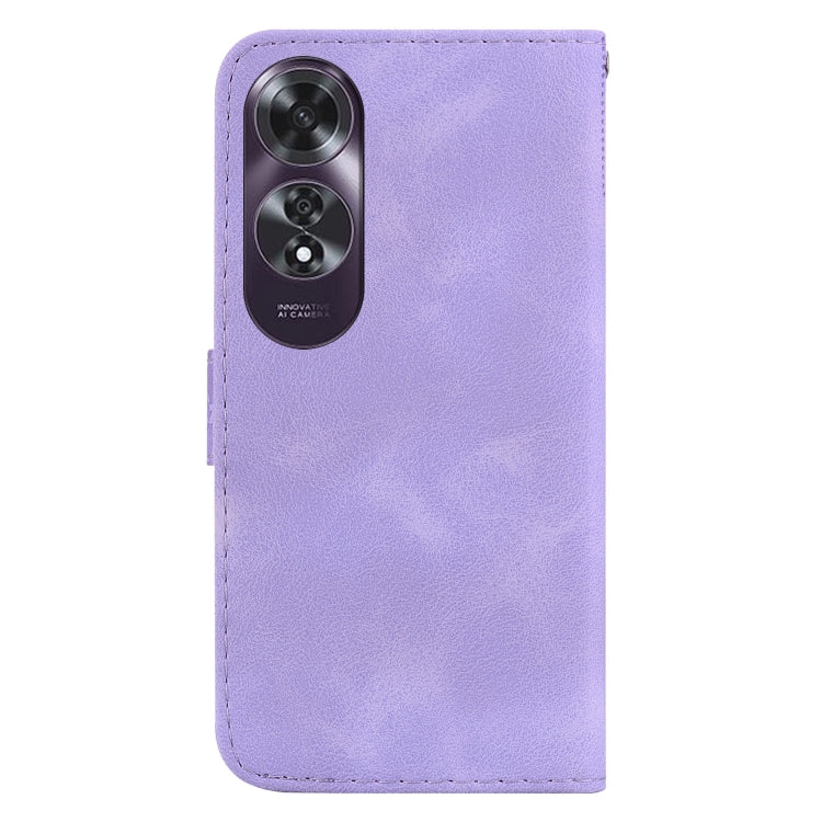 For OPPO A60 4G Seven-shaped Embossed Leather Phone Case