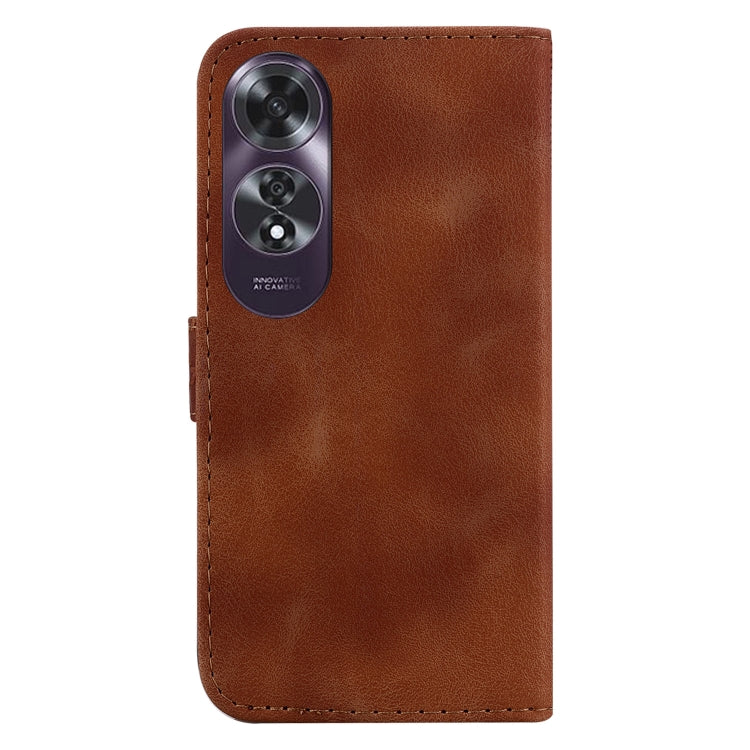 For OPPO A60 4G Seven-shaped Embossed Leather Phone Case