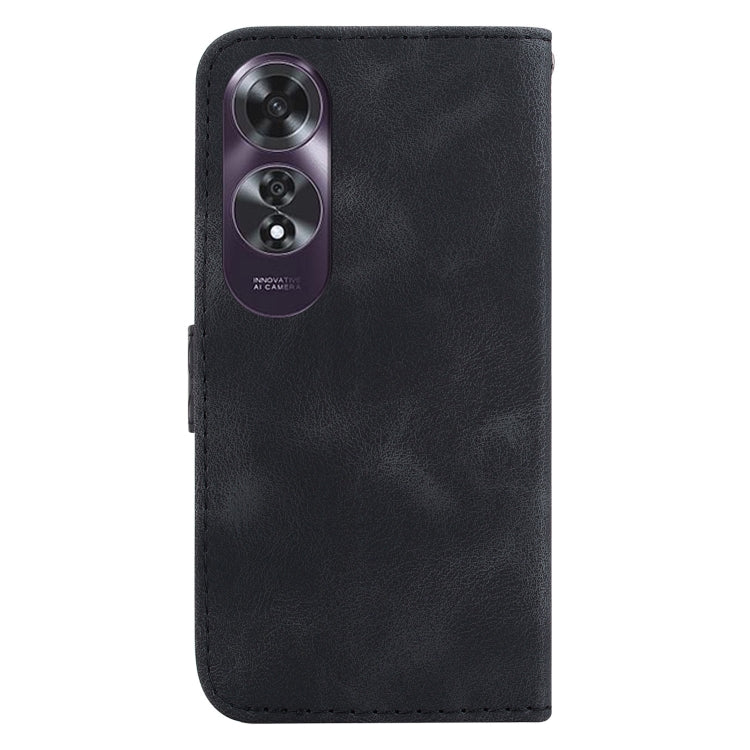 For OPPO A60 4G Seven-shaped Embossed Leather Phone Case