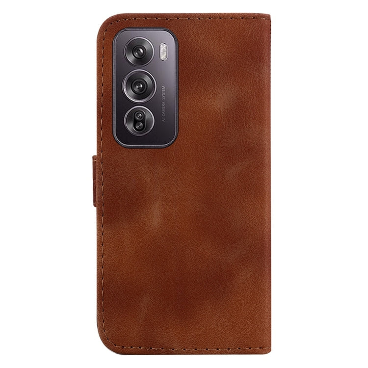 For OPPO Reno12 Pro 5G Global Seven-shaped Embossed Leather Phone Case