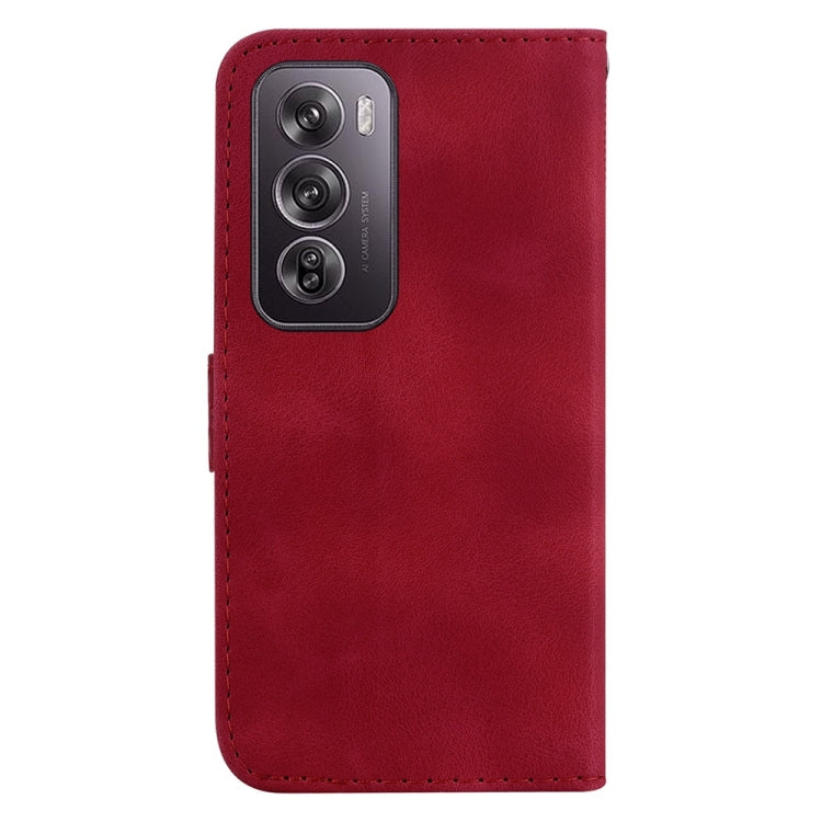 For OPPO Reno12 Pro 5G Global Seven-shaped Embossed Leather Phone Case