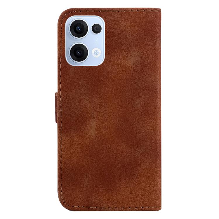 For OPPO Reno13 Global Seven-shaped Embossed Leather Phone Case
