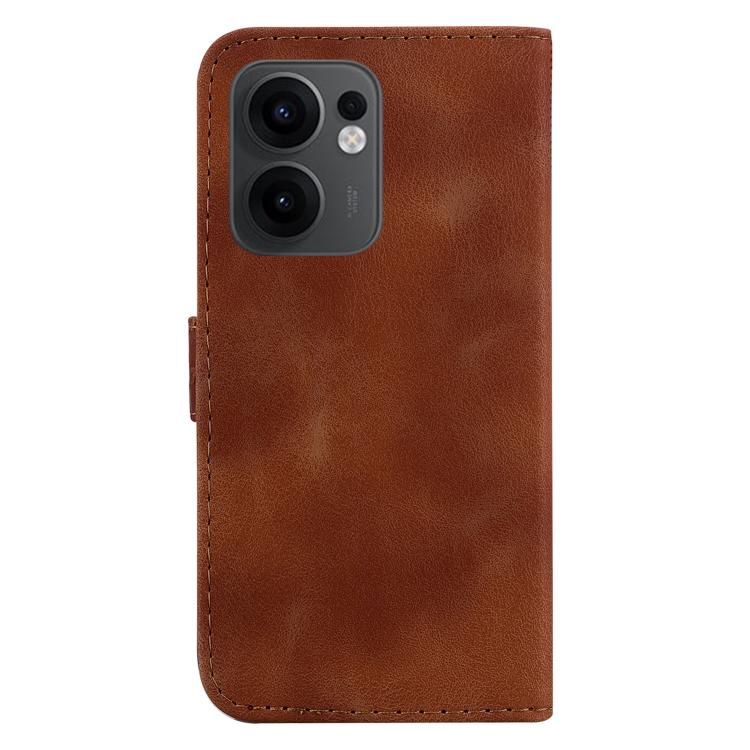 For OPPO Reno13 F 4G / 5G Seven-shaped Embossed Leather Phone Case