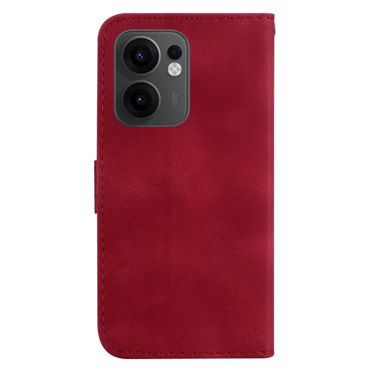 For OPPO Reno13 F 4G / 5G Seven-shaped Embossed Leather Phone Case
