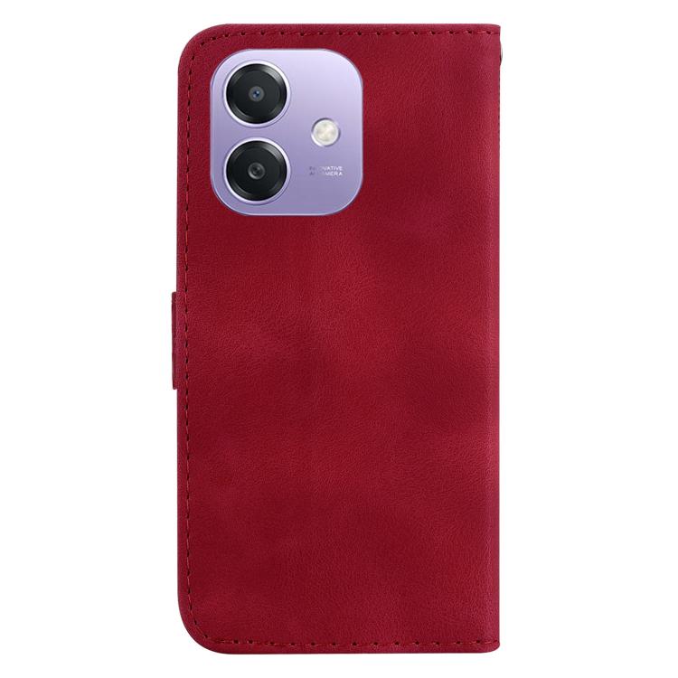 For OPPO A5x 5G / A3 4G / 5G / A3x 4G / 5G Seven-shaped Embossed Leather Phone Case