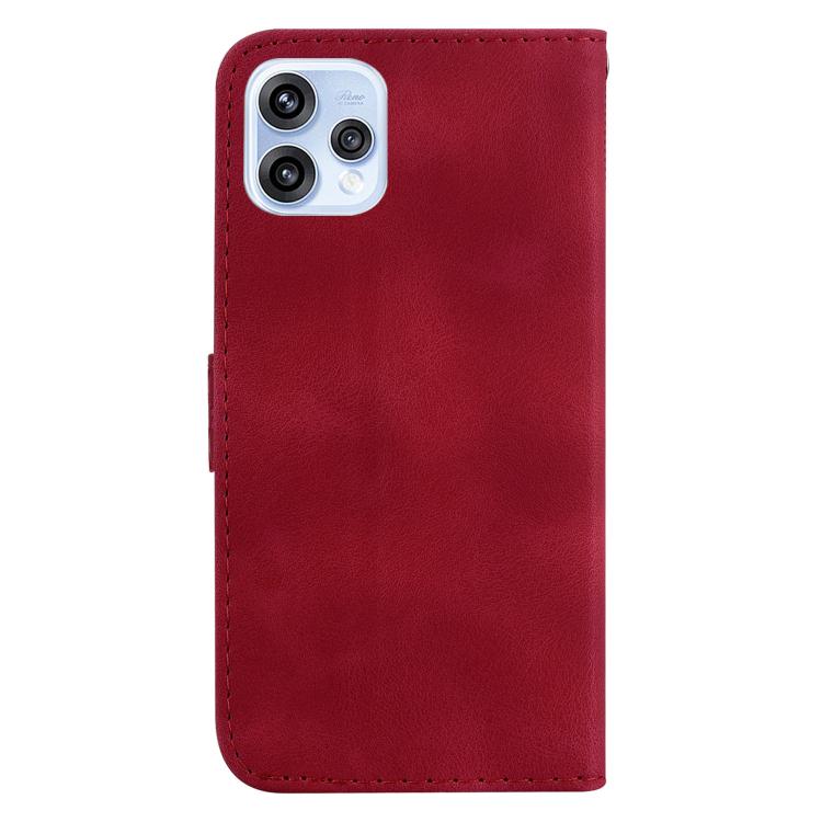 For OPPO Reno15 5G Global Seven-shaped Embossed Leather Phone Case