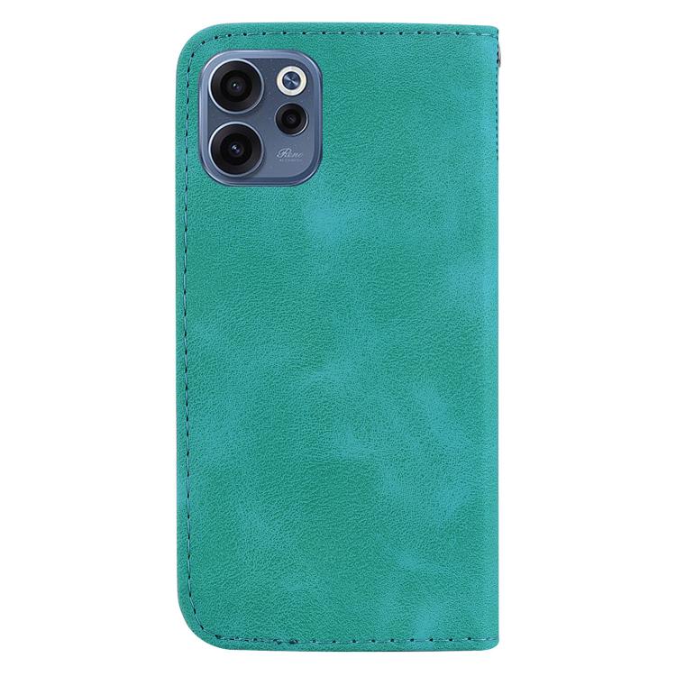 For OPPO Reno15 F 5G Global Seven-shaped Embossed Leather Phone Case