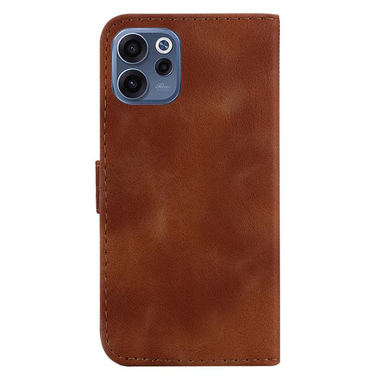 For OPPO Reno15 F 5G Global Seven-shaped Embossed Leather Phone Case