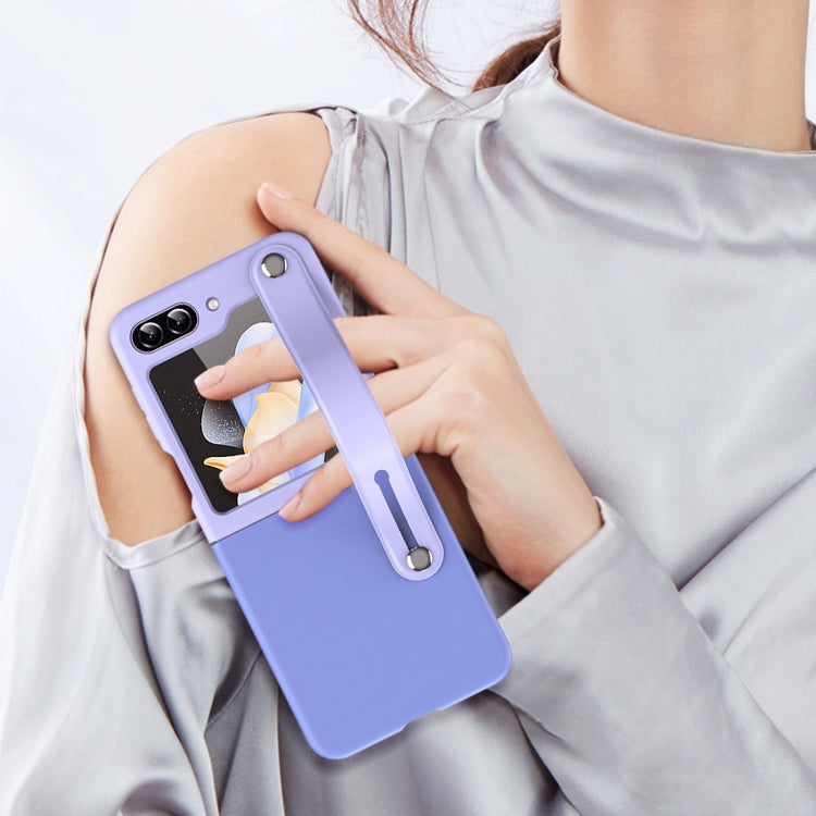 For Samsung Galaxy Z Flip5 Skin Contrast Wristband Folding Phone Case