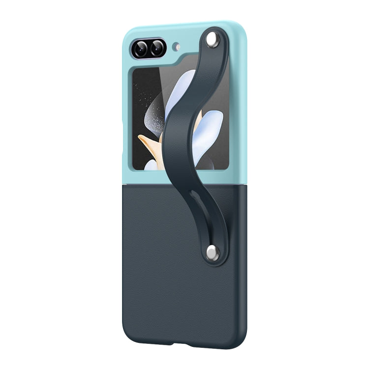 For Samsung Galaxy Z Flip5 Skin Contrast Wristband Folding Phone Case