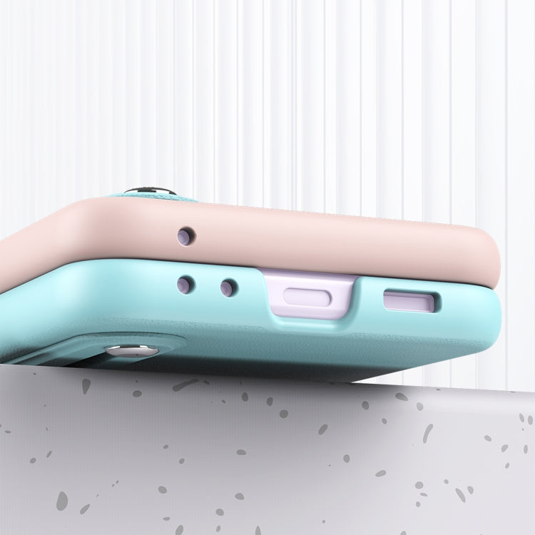 For Samsung Galaxy Z Flip5 Skin Contrast Wristband Folding Phone Case