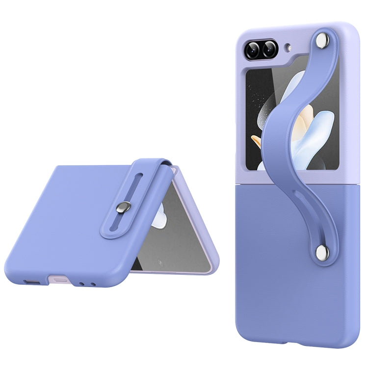 For Samsung Galaxy Z Flip5 Skin Contrast Wristband Folding Phone Case