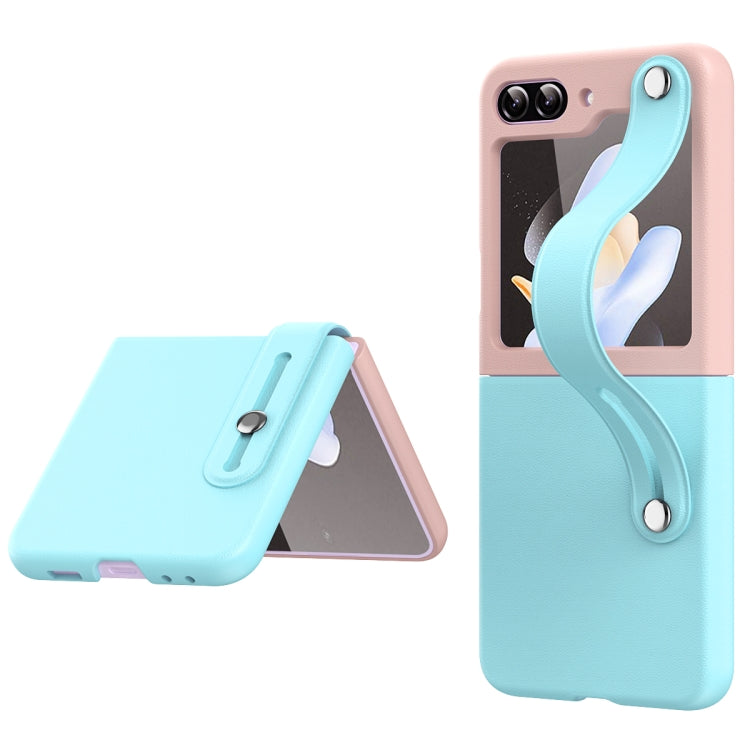 For Samsung Galaxy Z Flip5 Skin Contrast Wristband Folding Phone Case