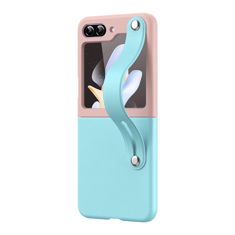 For Samsung Galaxy Z Flip5 Skin Contrast Wristband Folding Phone Case