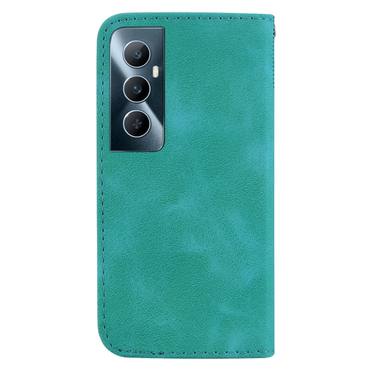 For Realme C65 4G Seven-shaped Embossed Leather Phone Case