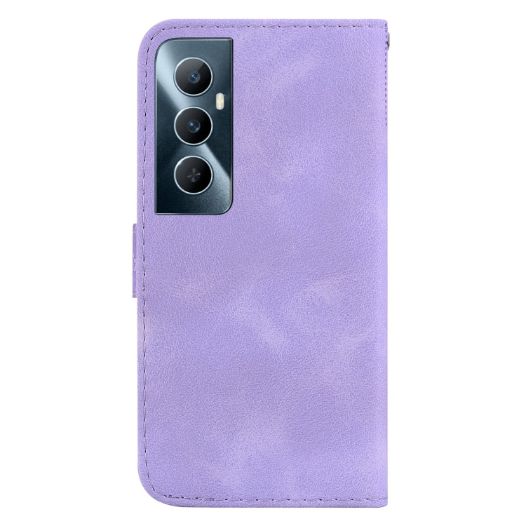 For Realme C65 4G Seven-shaped Embossed Leather Phone Case