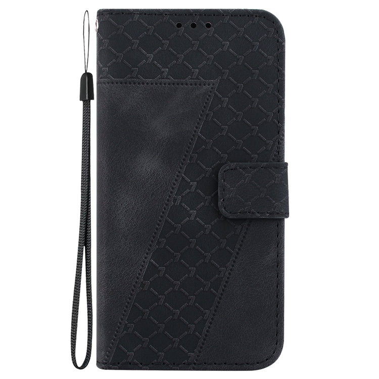 For Realme C65 4G Seven-shaped Embossed Leather Phone Case