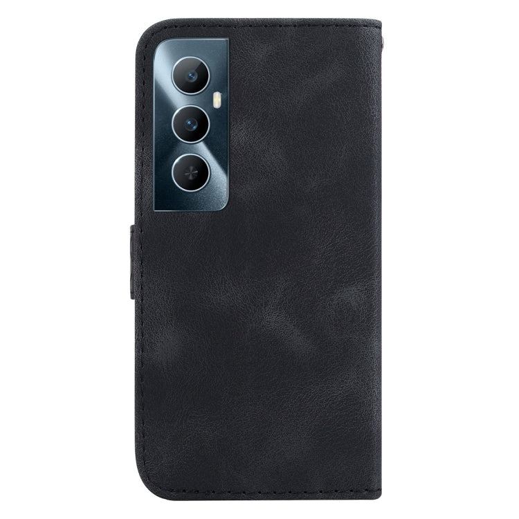 For Realme C65 4G Seven-shaped Embossed Leather Phone Case