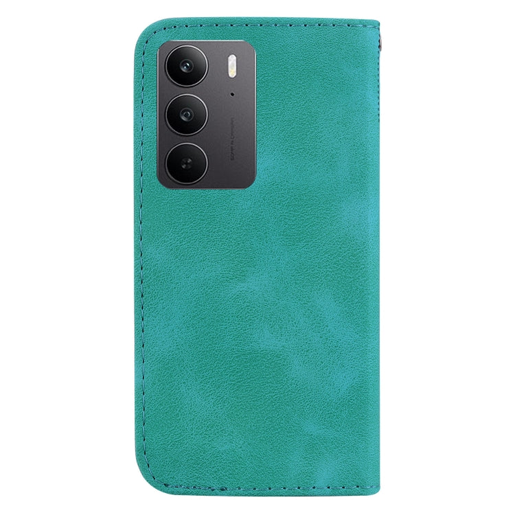 For Realme C75 Seven-shaped Embossed Leather Phone Case