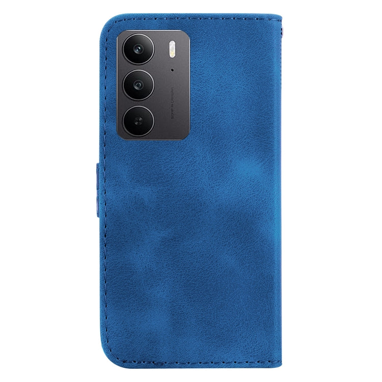 For Realme C75 Seven-shaped Embossed Leather Phone Case
