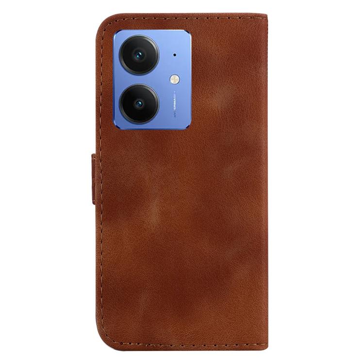 For Realme Neo7 SE Seven-shaped Embossed Leather Phone Case