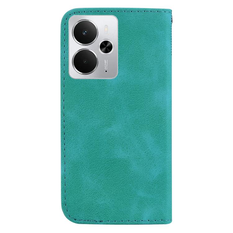 For Realme 14 Seven-shaped Embossed Leather Phone Case