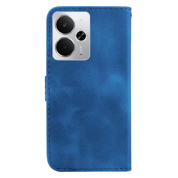 For Realme 14 Seven-shaped Embossed Leather Phone Case