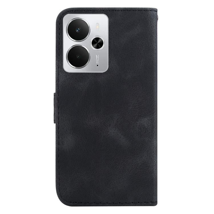 For Realme 14 Seven-shaped Embossed Leather Phone Case