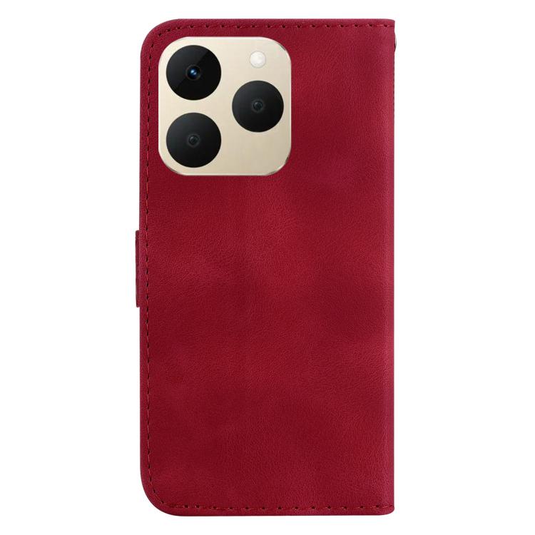 For Realme 15T 5G Seven-shaped Embossed Leather Phone Case