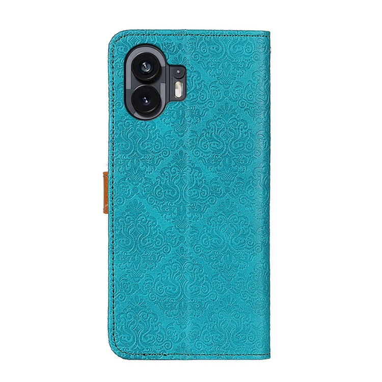 For Nothing Phone 2 European Floral Embossed Leather Phone Case