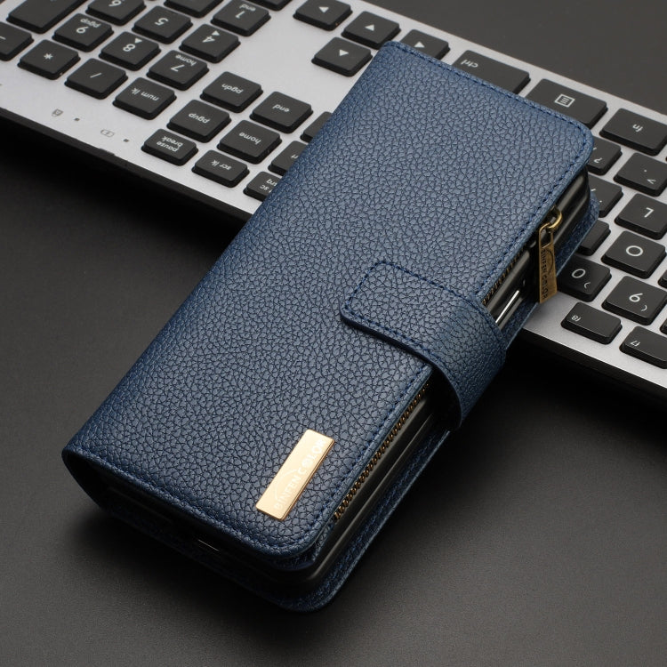 For Samsung Galaxy Z Fold5 Litchi Texture Zipper Wallet Leather Phone Case