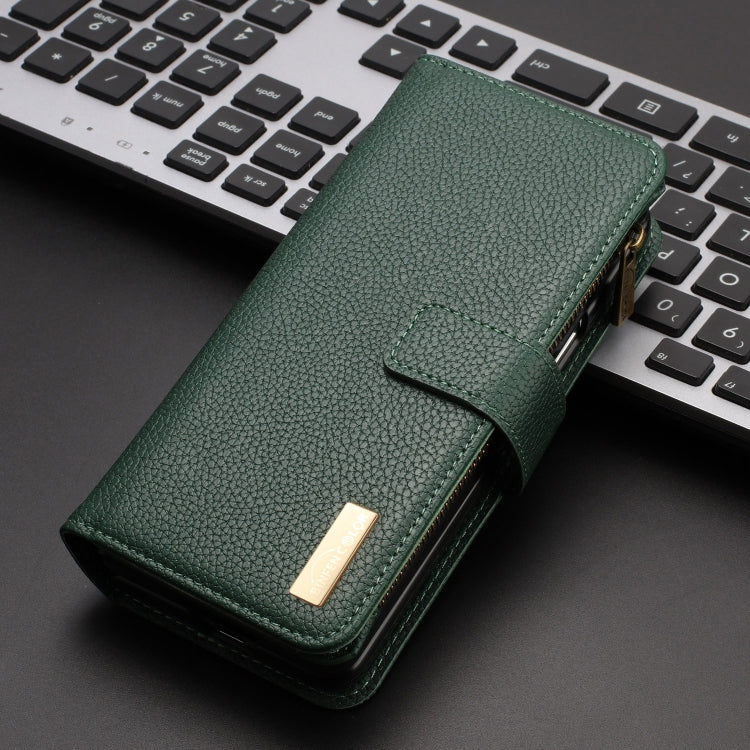 For Samsung Galaxy Z Fold5 Litchi Texture Zipper Wallet Leather Phone Case