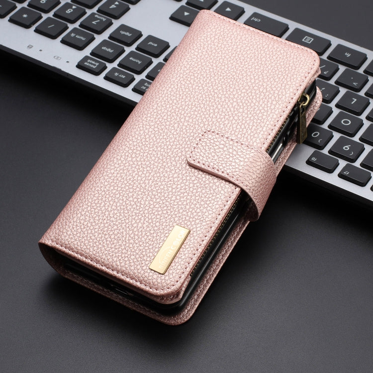 For Samsung Galaxy Z Fold5 Litchi Texture Zipper Wallet Leather Phone Case