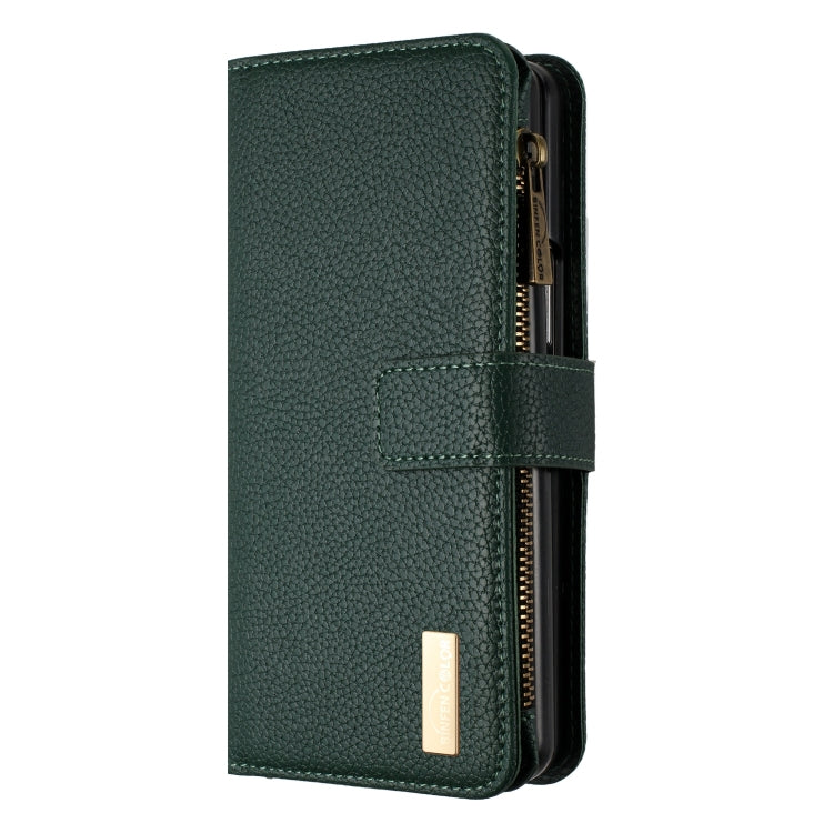 For Samsung Galaxy Z Fold4 Litchi Texture Zipper Wallet Leather Phone Case