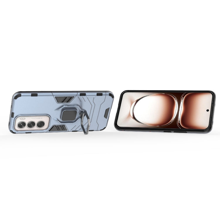 For OPPO Reno12 Global PC + TPU Shockproof Protective Phone Case with Magnetic Ring Holder