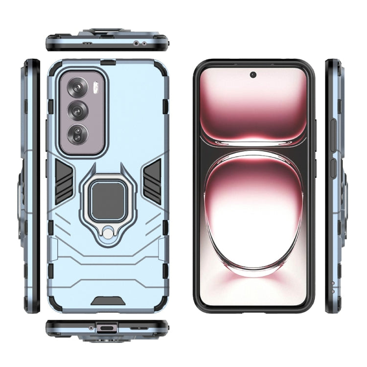 For OPPO Reno12 Pro Global PC + TPU Shockproof Protective Phone Case with Magnetic Ring Holder