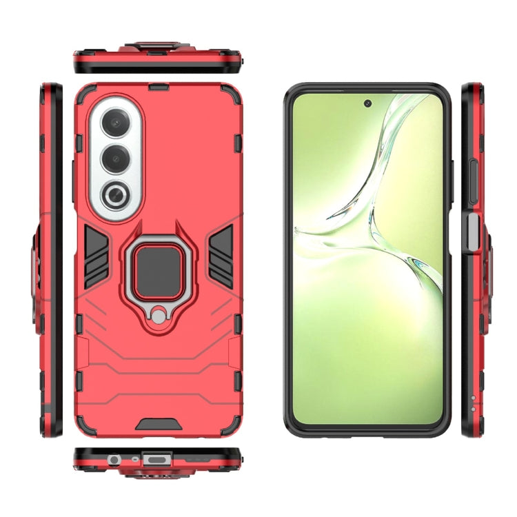 For OPPO K12X 5G Global PC + TPU Shockproof Protective Phone Case with Magnetic Ring Holder
