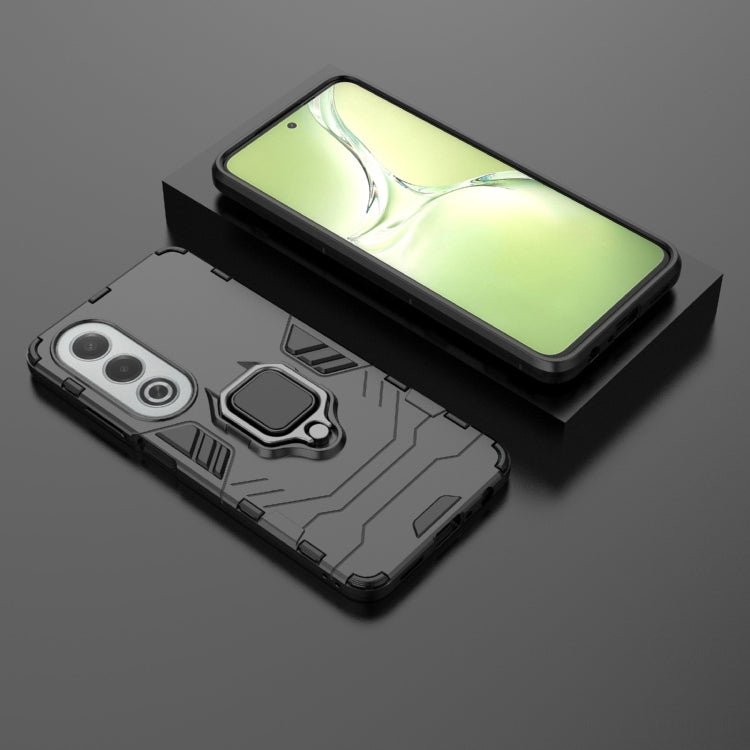 For OPPO K12X 5G Global PC + TPU Shockproof Protective Phone Case with Magnetic Ring Holder