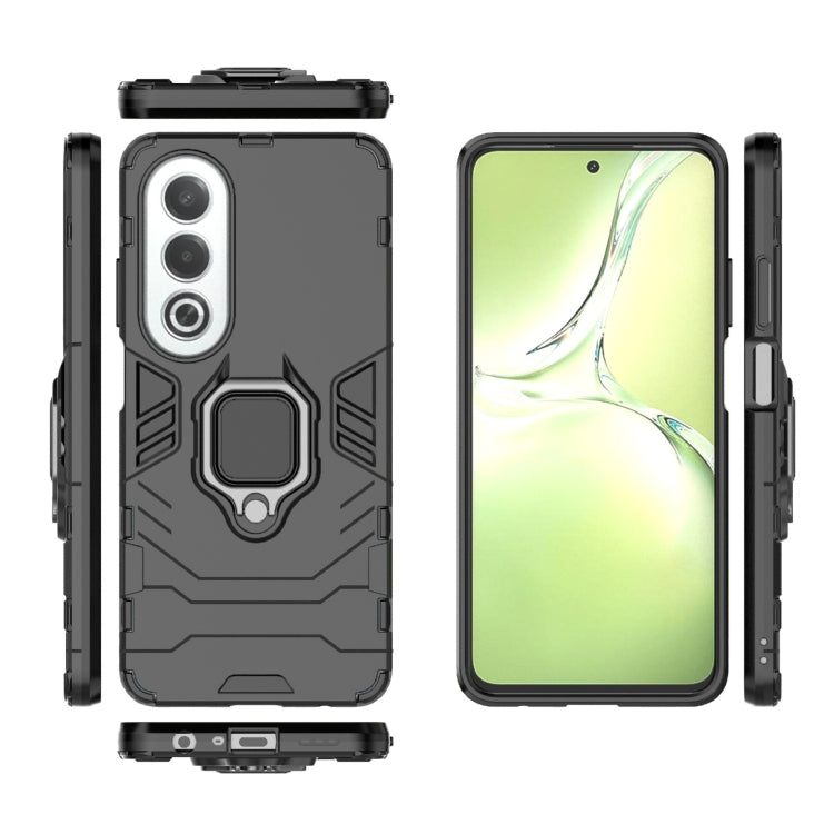 For OPPO K12X 5G Global PC + TPU Shockproof Protective Phone Case with Magnetic Ring Holder