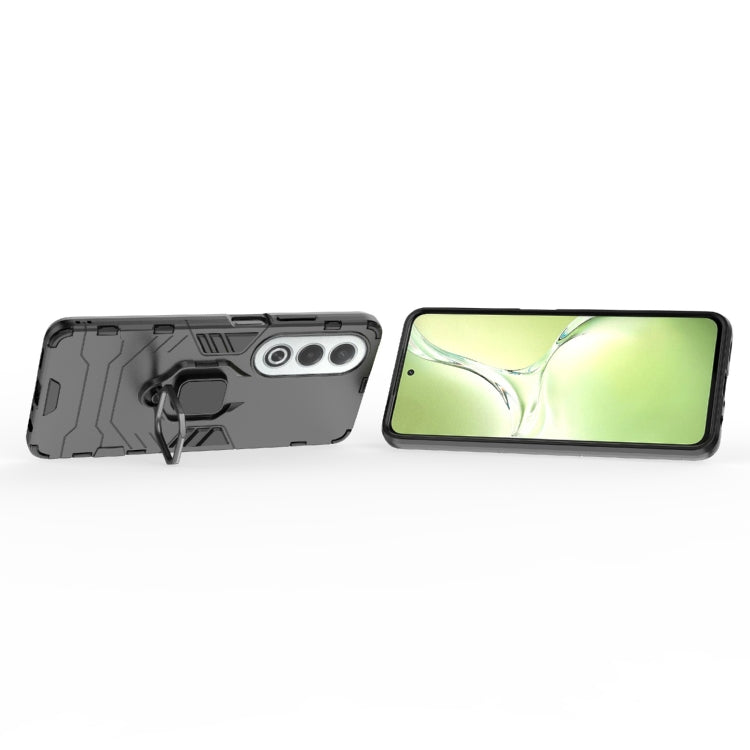 For OPPO K12X 5G Global PC + TPU Shockproof Protective Phone Case with Magnetic Ring Holder