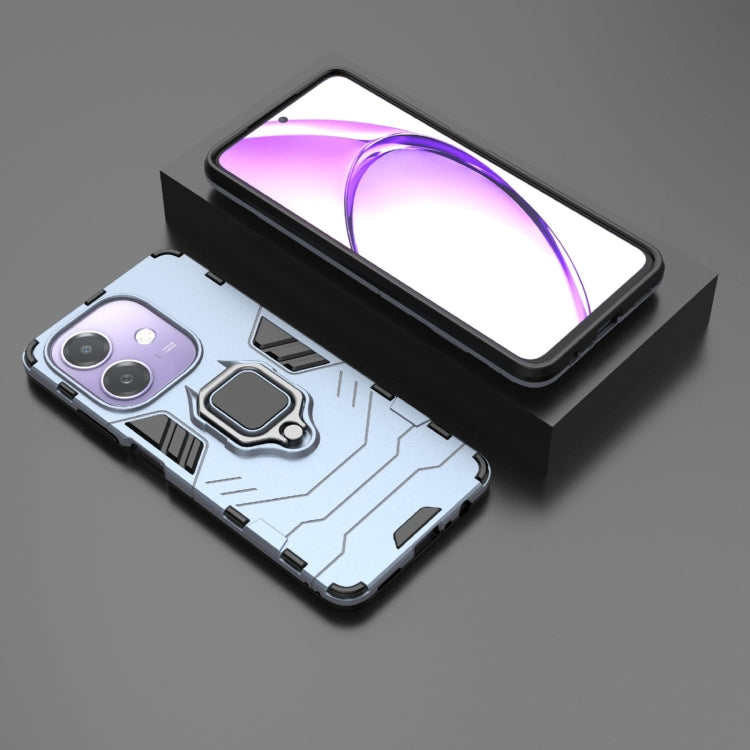 For OPPO A3x 5G PC + TPU Shockproof Protective Phone Case with Magnetic Ring Holder