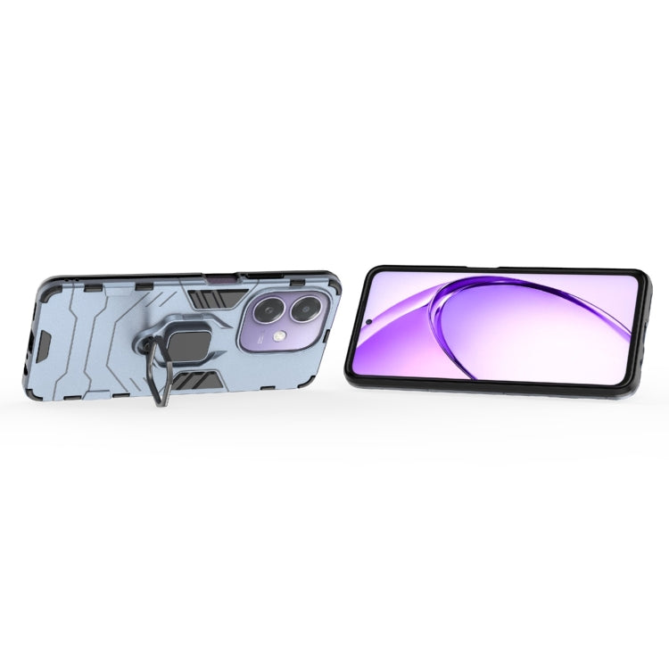 For OPPO A3x 5G PC + TPU Shockproof Protective Phone Case with Magnetic Ring Holder