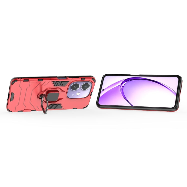 For OPPO A3x 5G PC + TPU Shockproof Protective Phone Case with Magnetic Ring Holder