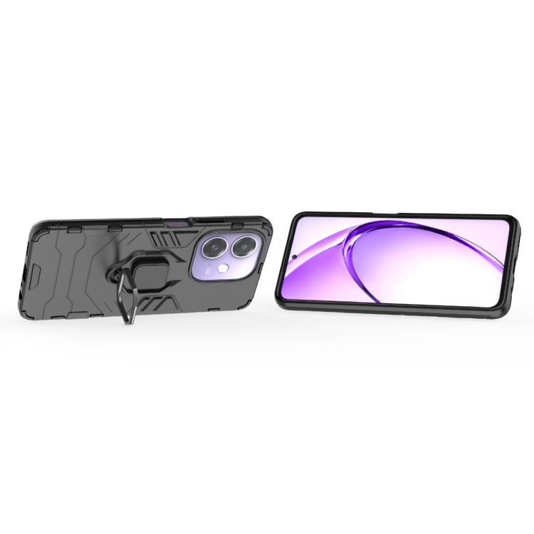 For OPPO A3x 5G PC + TPU Shockproof Protective Phone Case with Magnetic Ring Holder